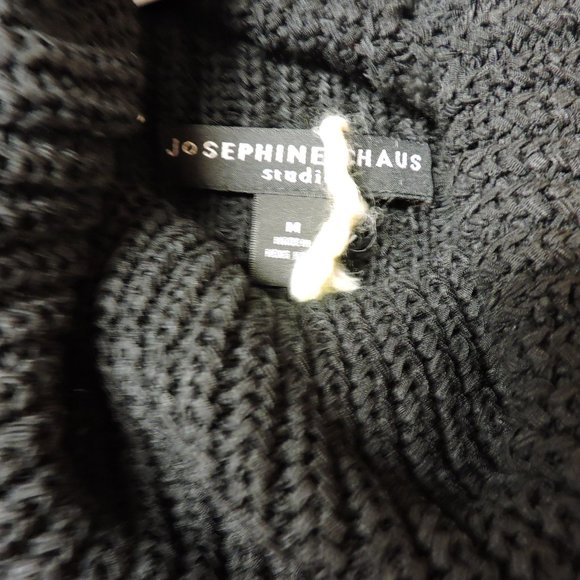 JOSEPHINE CHAUS women's turtle neck, sleeveless, sweater M  blk - Picture 4 of 6